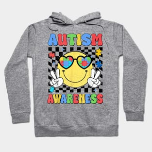 Retro Groovy Autism Awareness Hoodie